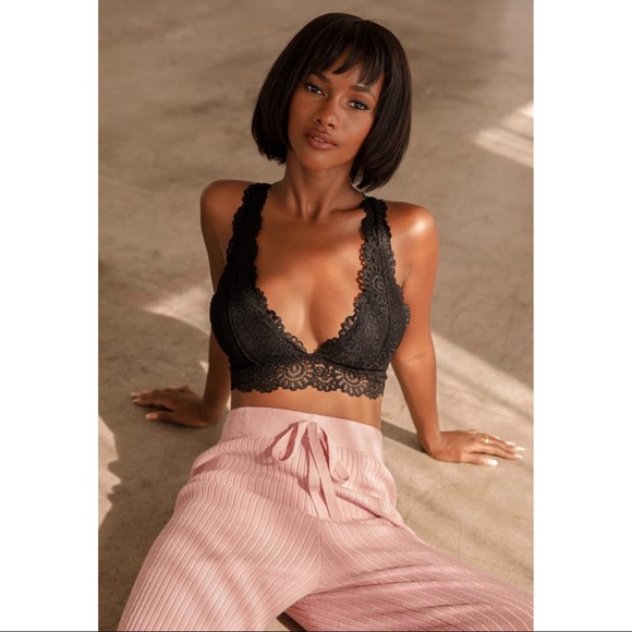 Lulu's Major Love Black Lace Bralette - Picture 1 of 5